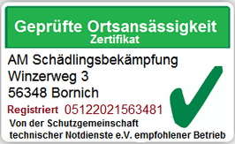 Logo - AM – Schädlingsbekämpfung aus Bornich